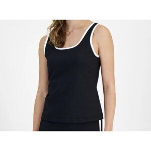 ID Ideology Women’s  Regular fit Sleeveless Tank Top Shirt XXL Black Solid NWOT